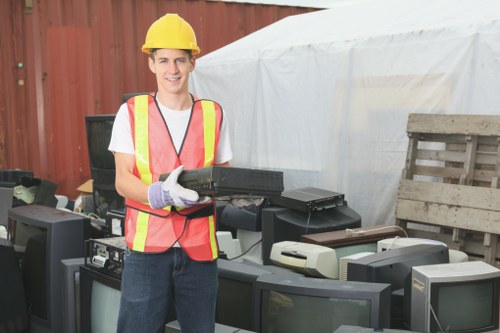 Secure document shredding in office clearance